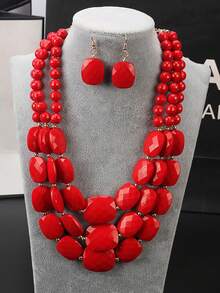 1 Set Bohemian Handmade Jewelry Set - Available In Multiple Colors, Multi-Functional Multi-Layer Design, Suitable For All Seasons, Great For Gifts And Daily Wear - Jewelry Set - View 20