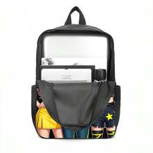 Bộ 2 món gồm ba lô và túi đeo chéo hình nhân vật nữ phong cách anime, cả hai đều được in 2D phẳng, mang chủ đề thời trang đô thị, phù hợp cho giới trẻ sử dụng hàng ngày khi đi làm, đi học hoặc đi du lịch. - Nhiều màu - Xem 9