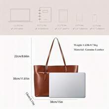 PU Leather Waterproof Handbags Clutches Bags Large Bag Ladies Tote Bag Shoulder Bags For Women Bags For Work Shopping Bag - Màu Đỏ Sâu - Xem 2