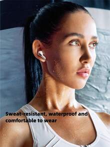 无线耳塞，蓝牙耳机，无线耳麦 - 蓝牙5.3，立体声降噪，高清音频，超长续航 - 适用于音乐、健身、旅行、通勤，兼容智能设备 - 查看 3