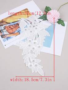 20 miếng/gói, Miếng vá đính đá pha lê thêu 3D bằng máy tính mới, Thích hợp để trang trí quần áo, sửa chữa, phụ kiện váy cưới DIY, đồ thủ công thêu may. - A - Xem 13