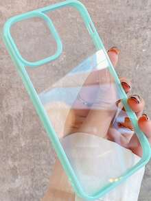 极简透明亚克力手机壳，兼容 17 Pro Max/17 Pro/17/17 Air/16 Pro Max/16/16 Pro/16 Plus/15/15 Pro Max/15 Pro/15 Plus/11/12/13/14 Pro Max/11 Pro Max/12 Pro/12 Pro Max/13 Pro/13 Pro Max - 薄荷綠 - 查看 1