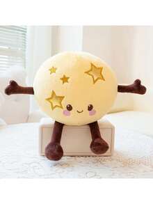 逼真行星毛绒玩偶，卡通月亮、地球、土星、火星玩偶，表情可爱，四肢可活动，天文主题教育毛绒玩具，适合作为圣诞礼物、睡眠伴侣和学习用品。 - 彩色 - 查看 13