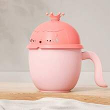1pc Baby Shampoo Cup Bath Scoop Spoon Shower Crown Rinsing Cup, Baby Bath Supplies - Plastic Waterfall Style Bathing Pot With Handle For Gentle Hair Rinsing, Non-Electric Bathroom Accessory - Multicolor - View 9