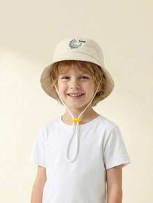 Sombrero de cubo para bebé de 2-6 años, sombrero de cubo infantil lindo, reversible, para primavera, otoño y verano, protección solar y sombra, sombrero delgado - 1PC - Ver 2