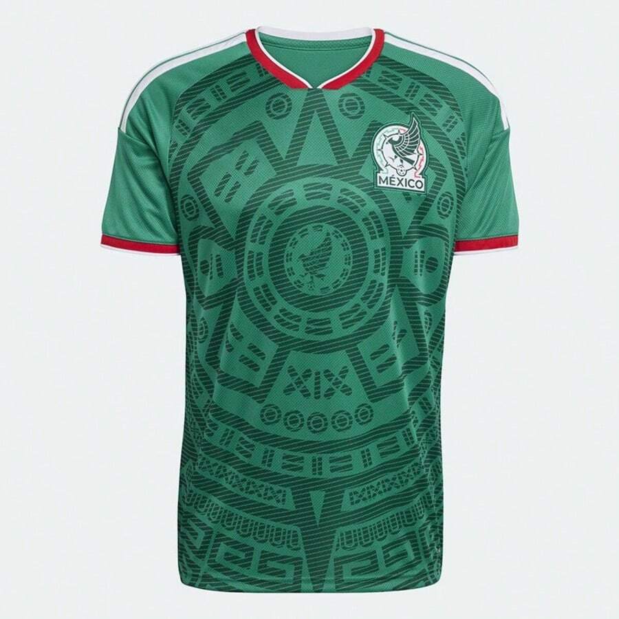 2026 Season Mexico Home Jersey, Short-Sleeved Football Jersey, Fan Style. - 綠色 - 查看 1