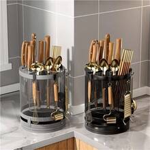 Knife Block, Knife Holder & Roll Bag - Gray - View 8