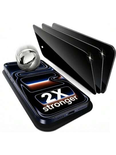 Privacy Screen Protector 3 Pieces Set Compatible With IPhone 17/17Air/17Pro/17PRO Max/16/16E/16Pro/16Promax/15/13/12/11 Screen Protector Privacy 9H Hardness Anti Spy Tempered Glass Military Grade Shatterproof Scratch Resistant Waterproof Protecting Privacy Making It The Best Birthday Anniversary Gift For Family And Friends Spring Easter