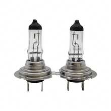 2个银色卤素灯泡，H1 H4 H7 9005卤素灯泡，12V 55W 65W标准卤素灯泡，汽车通用前大灯灯泡，高亮度前大灯灯泡 - H7 - 查看 16