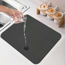 1 tấm lót thấm nước chén đĩa, tấm lót nhanh khô cho máy pha cà phê, tấm lót nhà bếp và phòng ăn. - (1) - Xem 10