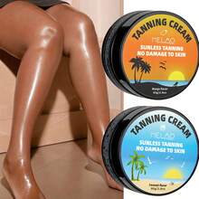 Kit Autobronzeador MELAO, 80g - Aroma de Manga ou Coco, Cria uma Tez Bronzeada e Atraente - Fácil de Aplicar, Fórmula de Longa Duração, Proporciona Até 7 Dias de Pele Bronzeada Perfeita - Adequado para Todos os Tipos de Pele - Multicolorido - Ver 3