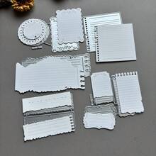 1pc Mini Loose-Leaf Cutting Die, Carbon Steel Template Suitable For DIY Handbook, Collage, Scrapbooking, Scrapbooking Supplies - A - View 2