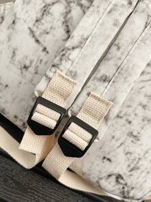 新款时尚简约休闲背包，大容量，适合高中生和大学生使用 - 彩色 - 查看 3