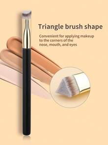1支三角形遮瑕刷，柔软毛质，适用于遮盖黑眼圈、痘印，提亮肤色。 - 彩色 - 查看 1