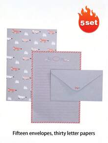 Bộ 6 phong bì và 12 tờ giấy viết có lót trang nhã, thích hợp cho văn phòng, nhà cửa và trường học. Phong bì họa tiết hoa và động vật dễ thương, khổ A5. Giấy lót trang nhã, phù hợp để viết thư, thiệp mời, thơ, đồ dùng văn phòng và học tập. Có nhiều kiểu dáng để lựa chọn. - Nhiều màu - Xem 31