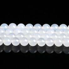 Natural White Stone Beads Howlite Crystal Pearl Jades Moon Round Loose Waist Beads For Jewelry Making DIY Handmade Bracelet - Multicolor - View 30