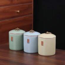 200ml Capacity Modern Design Moisture-Proof Airtight Kitchen Storage Canister, Suitable For Coffee, Tea Leaves, Spices, Etc. Small Ceramic Storage Jar With Sealed Lid - View 10