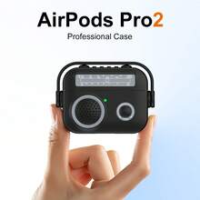 1pc Apple-Shaped Personalized Radio Protective Case, Suitable For AirPods 2/3/4/ Pro 3, Wireless Bluetooth Earphone Case, Pro/Pro 2 Earphone Charging Case, Premium Anti-Drop Earphone Cover - Multicolor - View 5