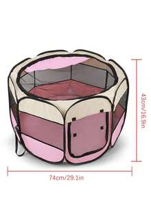 1件装八角形宠物围栏，宠物帐篷，猫笼，猫产房，狗床，猫床，小型宠物狗笼。便携式可折叠宠物帐篷犬舍八角形围栏幼犬庇护所，易于使用，户外操作简便，大型狗笼，猫围栏。便携式宠物游戏围栏，幼犬游戏围栏，宠物狗猫游戏围栏笼子，柔软面料，可折叠，室内外通用，适用于兔子、仓鼠、豚鼠，灰色。 - 灰色 - 查看 10