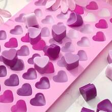 1 khuôn silicon hình trái tim mini, 55 ô hình trái tim nhỏ, dùng để làm xà phòng thủ công, nến, nhựa và hạt niêm phong sáp cho ngày Valentine. - Khuôn hình trái tim - Xem 8
