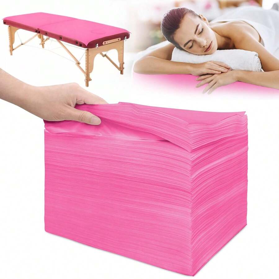 5/10/20/50/100pcsDisposable Bed Sheets Bed Cover For SPA Tattoo Massage Table Hotels Non Woven Fabric White - Watermelon Pink - View 1