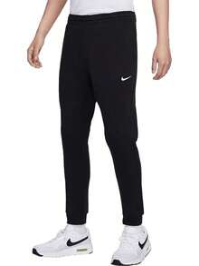 Nike Club Logo Embroidered Solid Color Casual Versatile Knit Sweatpants For Men - Black - View 2
