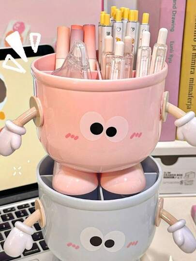 Hộp đựng bút hình bàn tay hoạt hình dễ thương, hộp đựng đồ dùng văn phòng đa năng dung tích lớn, vật trang trí bàn làm việc lý tưởng cho giáo viên và văn phòng phẩm, đựng đồ dùng văn phòng và mỹ phẩm. Phụ kiện bàn làm việc, phụ kiện văn phòng phẩm