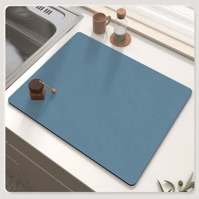 1 tấm lót bát đĩa, tấm lót nhanh khô cho máy pha cà phê, tấm lót nhà bếp và phòng ăn.