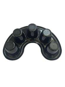 Nail Five-Hole Soaking Bowl 1pc - Black - View 4