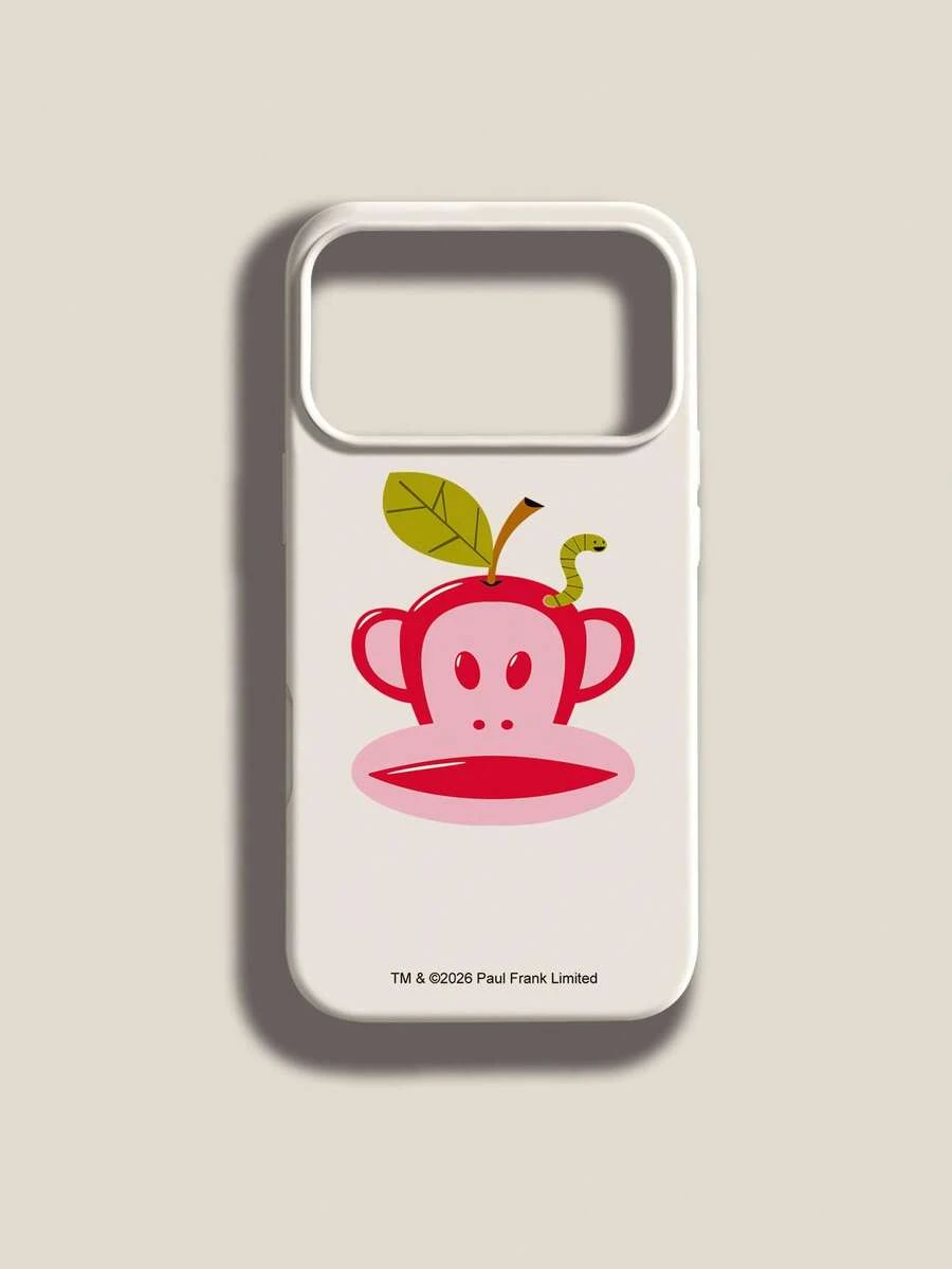 Official Licensed Paul Frank Liquid Silicone Phone Case, Full Body Shock-Proof Camera Protection, Monkey Pattern For IPhone 13/14/15/16/17 Pro Max, New Design - Multicolor - View 1