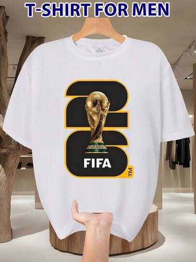 Camiseta unisex de manga corta suave con cuello redondo y estampado [Licencia]Camiseta de manga corta para hombre con estampado temático de la serie "Trofeo de la Copa Mundial", diseño elegante, lleno de personalidad, una excelente opción para el uso diario, un regalo perfecto para hombres, regalo de cumpleaños, regalo para las fiestas, para primavera y otoño. |   Conjuntos familiares a juego |   Camisetas con el gráfico Love and Peace |   Día de la Madre |   Pascua |   Regalos de Pascua |   Camisetas florales para el Día de la Madre |   Ropa antibélica |   Camisetas para aficionados de la Copa Mundial |   Ropa festiva para fiestas |   Conjuntos a juego para parejas |   Camisetas de la Copa Mundial,tops,blusas,blusas para mujer,tops de mujer,blusas casuales para dama,playeras de mujer,playeras de hombre,camisas para hombre,ropa de hombre