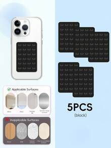 48pcs Double-Sided Suction Cup Phone Holder, 24 Suction Cups Per Side, Detachable, Waterproof, 360° Rotation, Suitable For Bathroom Wall, Glass Mirror, Vanity, And Other Smooth Surfaces (Not For Rough Walls), Compatible With All Smartphones And Tablets, Including IOS And Android, Great Birthday Gift For Family And Friends, Phone Accessory - Multicolor - View 31