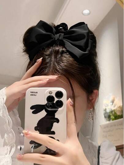 1 chiếc kẹp tóc trang trí hình nơ, thích hợp dùng hàng ngày, phụ kiện tóc mùa hè, kẹp tóc đi biển, kẹp tóc du lịch, nghỉ mát.