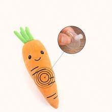 Plush Fruit & Vegetable Pet Chew Squeaky Toys, Interactive Self-Entertainment Early Education Dog Toys, Dog Boredom Relief Doll Set, Intelligent Interactive Plush Toys - Multicolor - View 8