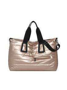 Túi thể thao chần bông, Túi du lịch dung tích lớn thời trang, Túi xách tay dày dặn tiện dụng cho chuyến đi cuối tuần, Túi khóa kéo tối giản dung tích lớn, Túi du lịch đa năng màu trơn, Túi xách tay qua đêm, Túi du lịch dung tích lớn thời trang, Túi thể thao, Túi tập gym bền chắc thiết yếu cho cả nam và nữ, Túi yoga - Nhiều màu - Xem 11