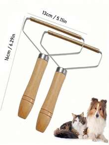 1 Pack Gentle Pet Hair Removal Brush For Cats And Dogs, Effectively Removes Pet Hair, Sofa Carpet Bed Hair Scraper, Removes Clothing Hair - Multicolor - View 3