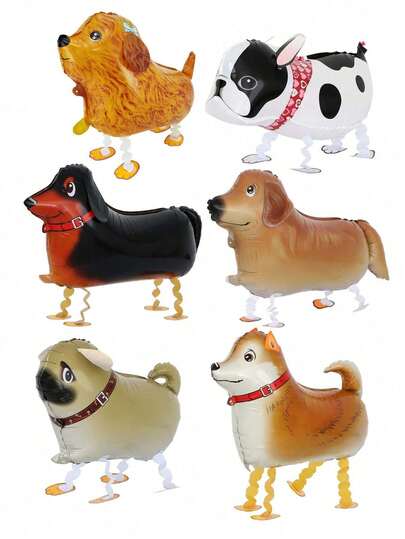 1pc Puppy Birthday Party Supplies, Animal Themed Walking Pet Dog Balloon For Birthday Party Decoration