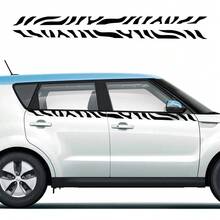 Car Door Waist Lines Sticker For KIA Soul Zebra Graphics Stripes Auto Body Vinyl Decor Decals Auto Racing Sport Accessories - Car Sticker - View 2