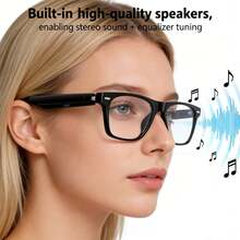 AI & Translation Enabled Smart Audio Glasses, Wireless 5.4 Bluetooth, Type-C Charging, Multifunctional Music Playback, Call Answering, Touch Control, Open-Ear Design, HIFI High Volume, Long Battery Life, Suitable For Men And Women - View 2