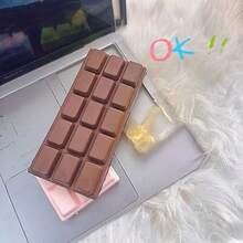 Realistic Chocolate Bar Squishy Toy, Slow Rebound Stress Relief Squeeze Toy, Soft Texture For Students - Multicolor - View 9