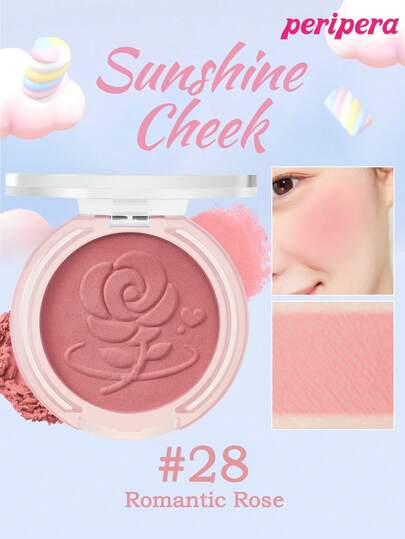  K-Beauty Peripera 单色粉状腮红盘，哑光粉状腮红，细腻粉质腮红，不结块，持久妆效，多功能彩妆盘，裸妆，面部彩妆，韩妆，韩国彩妆，4.0克