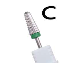 Easy Nail 1支双向钨钢指甲钻头 – 2.35mm柄径指甲锉，用于卸除凝胶指甲油和打磨指甲表面 - 彩色 - 查看 12