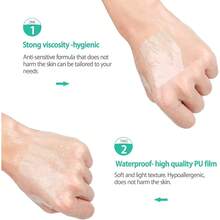 20/100sheets Waterproof Transparent Bandage, Tattoo Aftercare Film Dressing, Stretch Adhesive Patch For Daily Home Outdoor Shower Swimming Use - Multicolor - View 3
