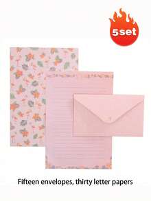 Bộ 6 phong bì và 12 tờ giấy viết có lót trang nhã, thích hợp cho văn phòng, nhà cửa và trường học. Phong bì họa tiết hoa và động vật dễ thương, khổ A5. Giấy lót trang nhã, phù hợp để viết thư, thiệp mời, thơ, đồ dùng văn phòng và học tập. Có nhiều kiểu dáng để lựa chọn. - Nhiều màu - Xem 24