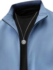 Men Jackets And Coats - 藍色 - 查看 2