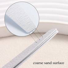 Replaceable Nail Buffing Strip Tool Set, Including Detachable And Replaceable Nail Files & Stainless Steel Nail Plates, Half-Moon Shaped, Diamond Shaped And Straight Nail File Strips, Reusable, Nail Trimming And Polishing Tools, DIY Nail Salon Supplies. - Multicolor - View 4