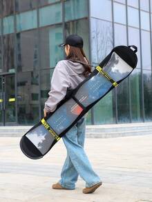 Ski Bag, Ski Gear Bag, Winter Ski Bag, Multi-Function Equipment Bag, 3 Carrying Modes, Lightweight Travel - Multicolor - View 3