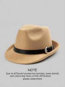 1pc Women's Hat, Solid Color, Bohemian Style, Metal Hat Band Decoration, Suitable For Daily Commute - Top Hat - View 28