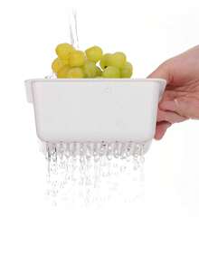 双层零食盒、西瓜籽压碎器、方形沥水水果盘、家用糖果干果托盘 - 彩色 - 查看 2