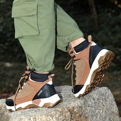  WEIDE Zapatos deportivos de senderismo elegantes y casuales, zapatos de escalada de montaña para hombres y mujeres, antideslizantes, con protección de tobillo, ligeros, versátiles para deportes al aire libre, resistentes a la suciedad, nuevo diseño para todas las estaciones